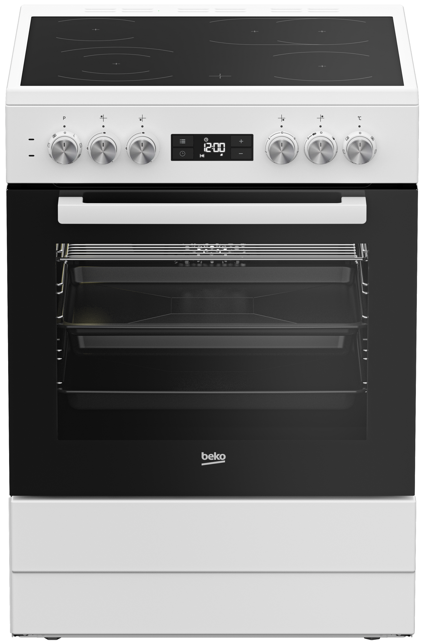 Cuisinière Vitrocéramique BEKO - FSM67320GWS