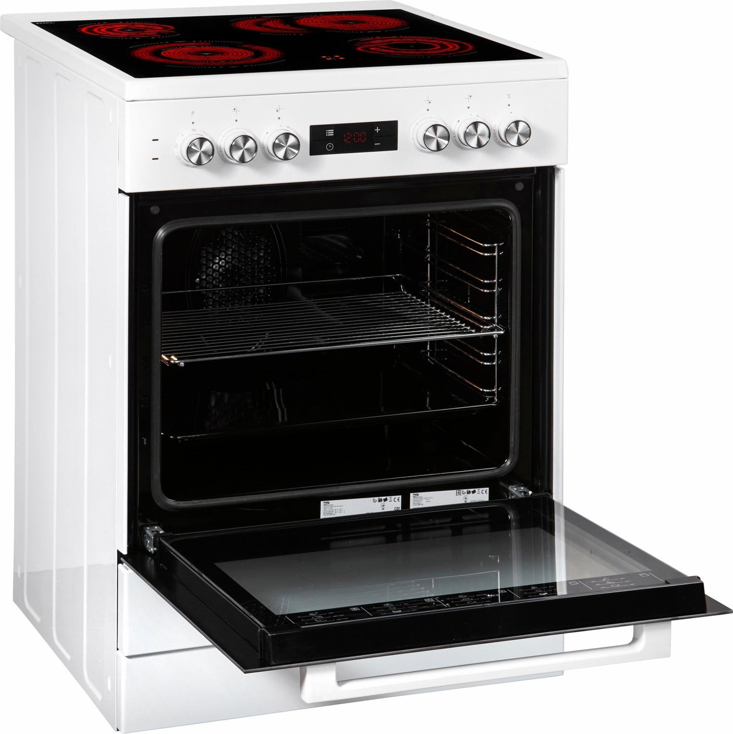 Cuisinière Vitrocéramique BEKO - FSM67320GWS