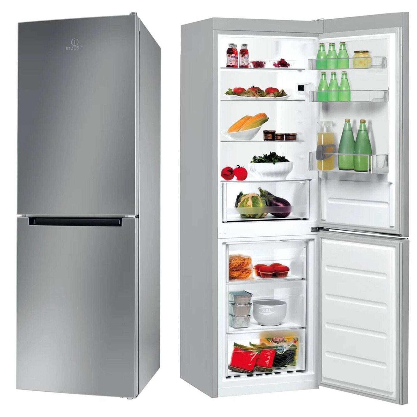 Réfrigérateur Combiné Inox INDESIT - LI7S2ES